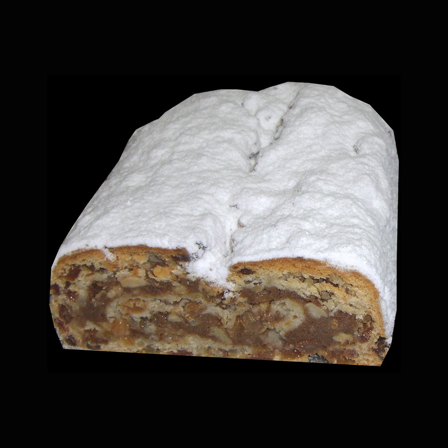 Anschnitt des Bratapfelstollen